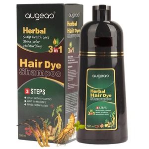3 IN 1 All Natural Instant Hair Dye Shampoo for Women & Men - RED WINE
